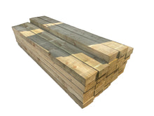 Load image into Gallery viewer, 1.2m Green Tanalised Garden Sleepers - Green