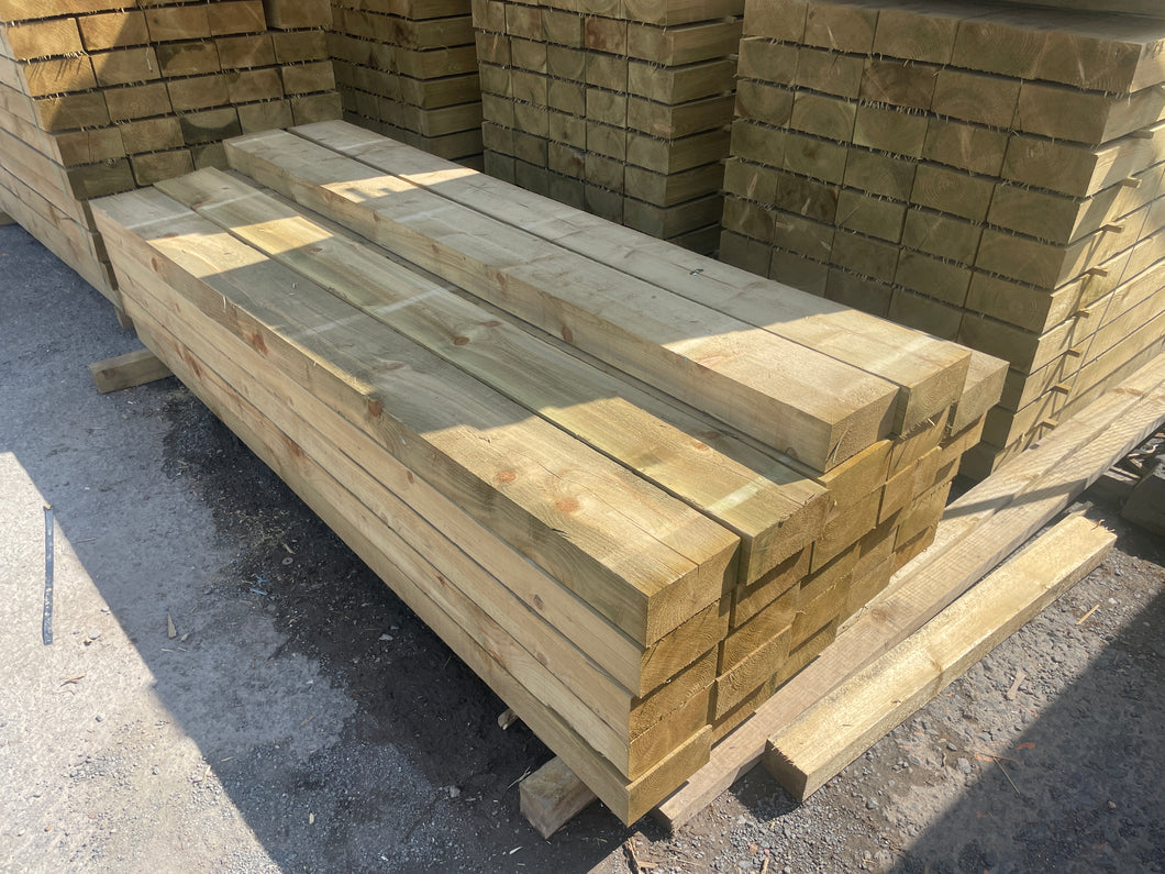 1.2m Green Tanalised Garden Sleepers