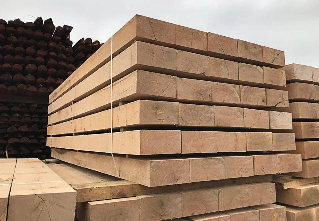 2.4m Oak Timber Sleepers - Untreated